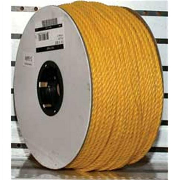 1/4 x 600 FEET YELLOW TWISTED POLYPROPYLENE ROPE per 600 FT 