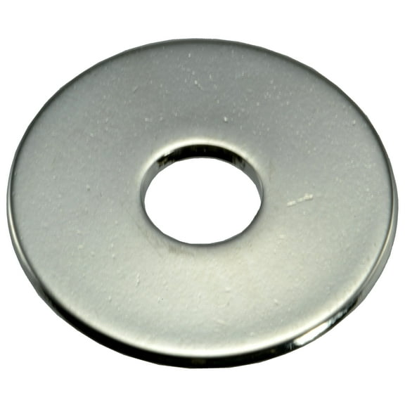 1/4" x 7/8" Polished 18-8 Stainless Steel Fender Washers (8 pcs.)
