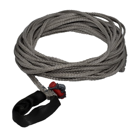 1/4" x 75' LockJaw Synthetic Winch Line Extension w/ Integrated Shackle 2,833 lbs WLL