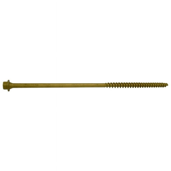 1/4 x 8" Hex Head Tan Timber SaberDrive Platinum Screws Bulk Box (50 pcs.)
