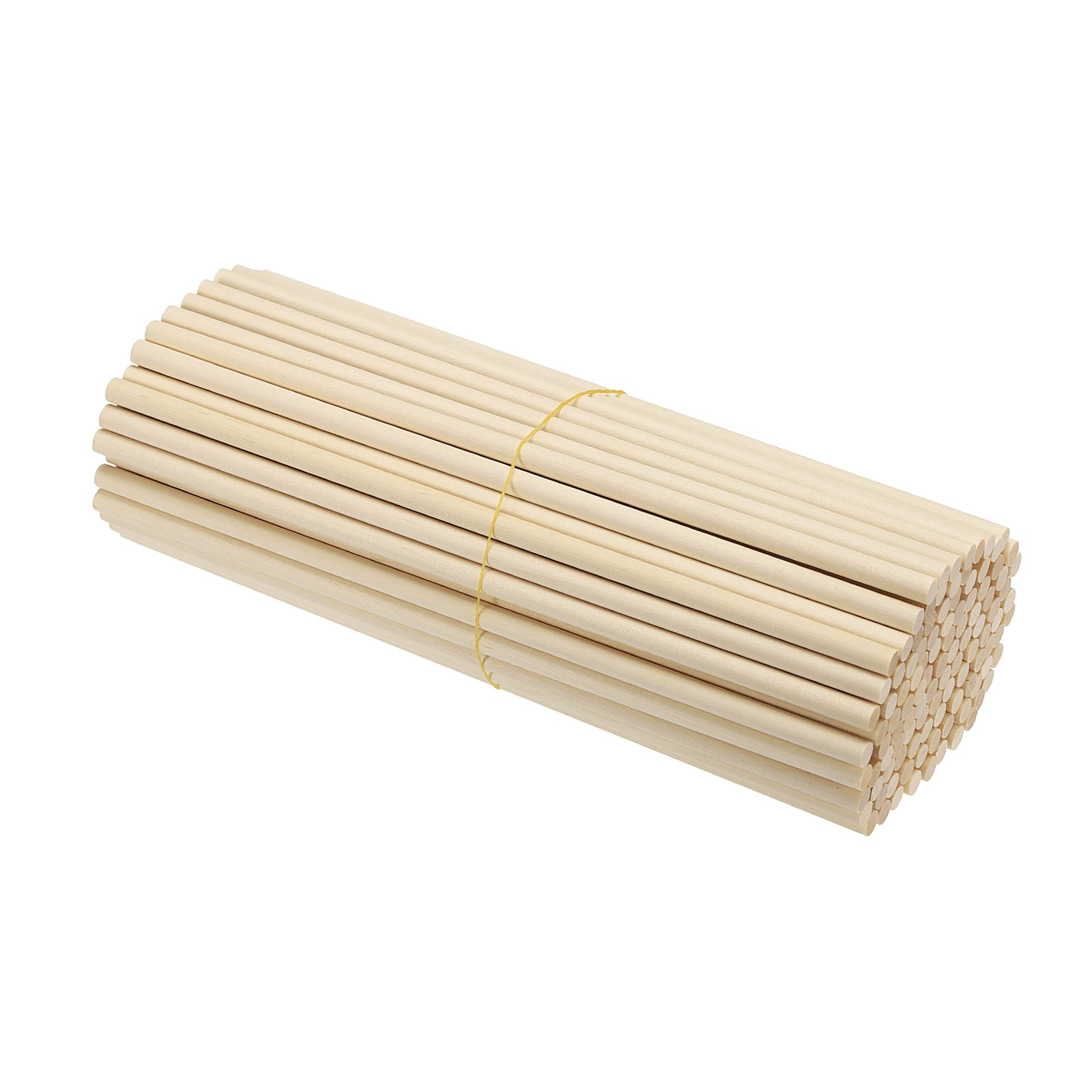 Uxcell Wooden Dowel Rod, Wood Dowels Unfinished Round Wood Sticks Hardwood Sticks for Craft Projects 1/4 x 8 Inch