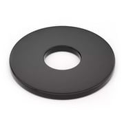 1/4" x1"OD Black Fender Washer,18-8 (304) Stainless Steel Flat Washer, 1/4 ID x 1" OD, 100Pcs