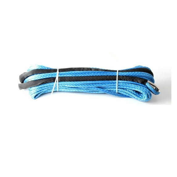 1/4''x50' 6mm*12m 12 Strand Off-road Uhmwpe Synthetic Towing Winch Rope With 1.5m Sleeve And Thimble For ATV/UTV/SUV/4X4/4WD ,Great Compatibility