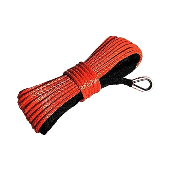1/4''x50' Truck Boat Emergency Replacement Car Outdoor Accessories Synthetic Winch Rope Cable ATV UTV 7700lbs 12 Strand String ,Great Compatibility