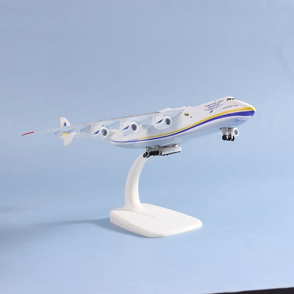 1:400 20cm Alloy An-225 Aircraft Model Toy 8inch Ukraine Painted Mriya Transporter Display Model Plane for Collection