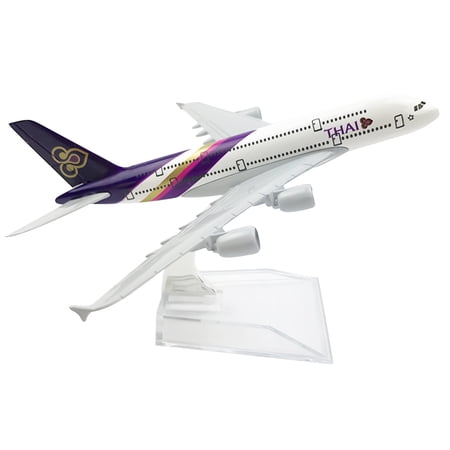 1:400 Alloy A380 Thailand Airlines Airplane Model Aircraft Model Simulation Aviation Science Exhibition Model GUYUTING Spare Part