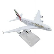 1400 Alloy Emirates Airlines A380-800 Simulation Passenger Aircraft Model Decoration Model Plane Toy Airplane Birthday Gift
