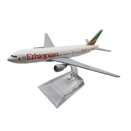 1:400 Alloy Ethiopian Cargo B777F Aircraft Model Simulation Plane Model for Home Collection Gifts