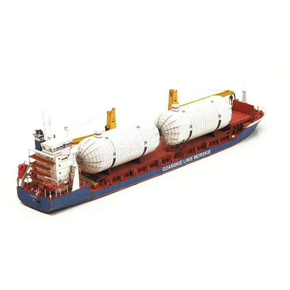 1/400 Home Decor Toy Polish Gdansk Cargo Ship Paper Model for Nautical Collectors and Enthusiasts TAPDRA Accessories