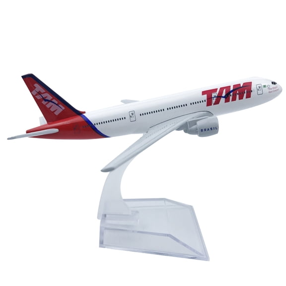 1:400 Scale 16cm Brazil TAM 777 Airplane Model With Base Alloy Aircraft Plane For Collectible Souvenir Show Gift TAPDRA Spare Part