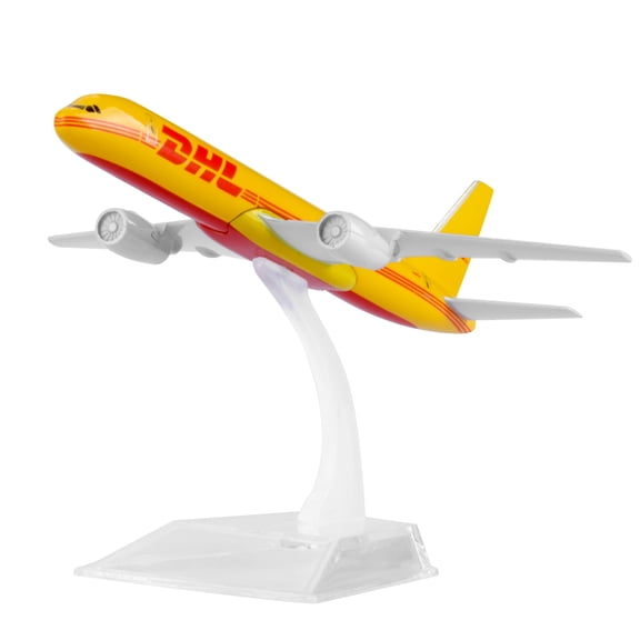 1/400 Scale DHL B757 Cast Planes Airplane Model Alloy Model Diecast Plane Model with Display Stand
