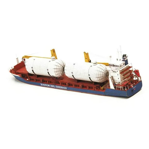 1:400 Scale Polish Gdansk Cargo Ship Model Handmade DIY Model Paper Model (Unassembled Kit )