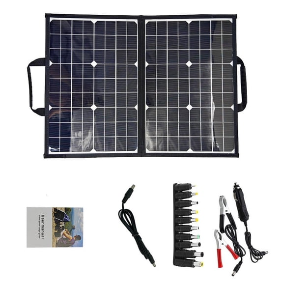 1. 40W Lightweight Foldable Solar Panel for Camping Hiking Emergencies Portable Power Supply Outdoor Charging Device