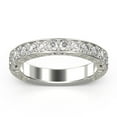 thumbnail image 1 of 1.40ct Antique Scroll Diamond Moissanite Ring 18K White Gold Over Silver, 1 of 4