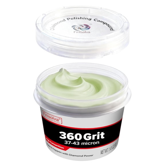 1.41 Ounce (40 Grams) Diamond Polishing Paste Contains 30% Diamond Powder Concentration 360 Grit 37-43 Micron Polishing Paste for Marble Glass Metal Rock Jewelry Resin Silver Chromium Gemstones