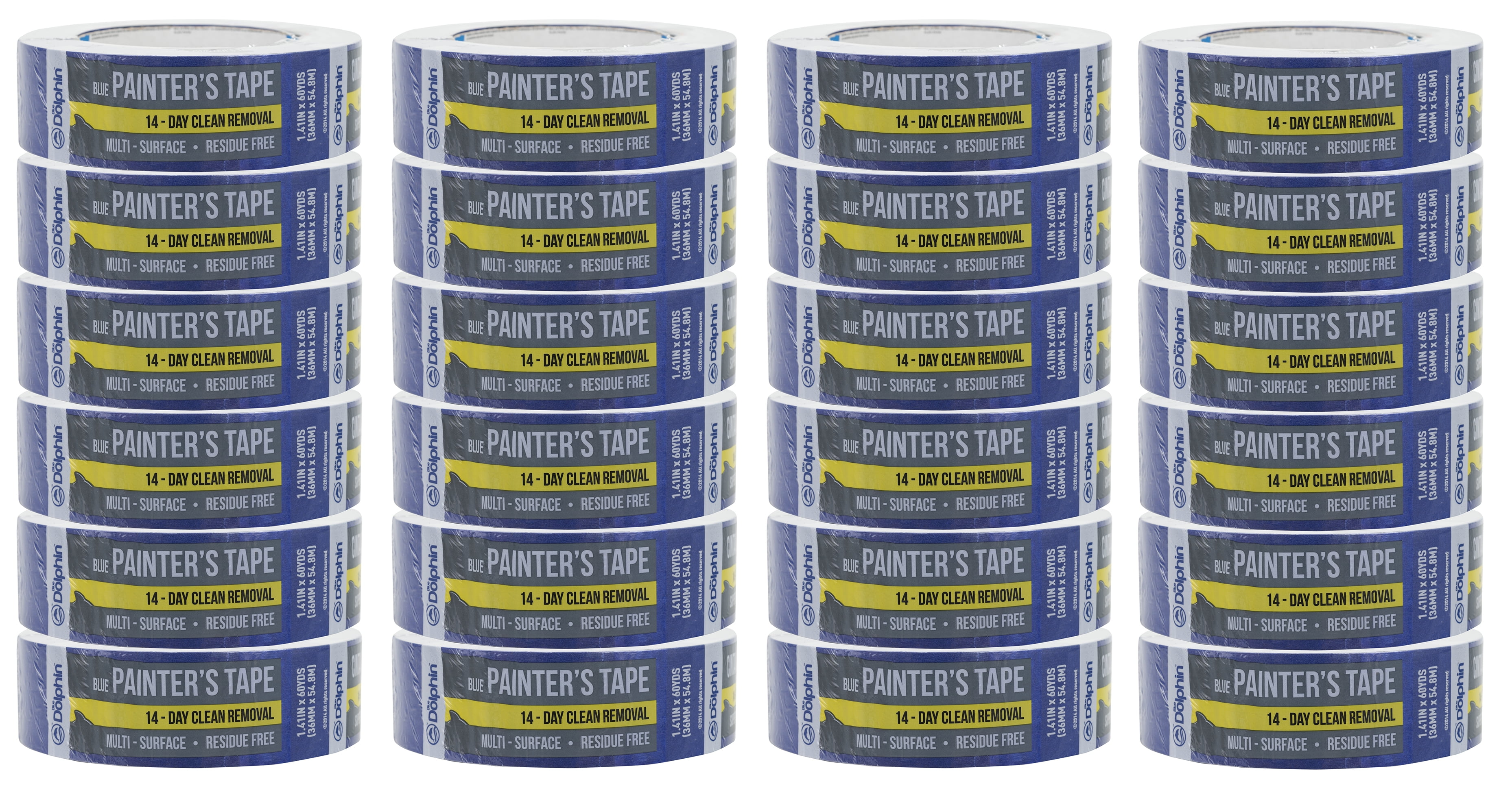 Lazybug studio Wide Masking Tape 2 inches, 4 Pack Adhesive Painting Tape  Bulk for General Purpose Use, 2 inches x 55 Yards x 4 Rolls, 220 Yards in  Total: : Tools & Home Improvement