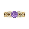 thumbnail image 1 of Clara Pucci 14K Yellow/White Gold 1.42ct Alexandrite Solitaire with, 1 of 8