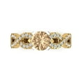 thumbnail image 1 of Clara Pucci 14K Yellow/White Gold Solid Gold YellowMoissanite Solitaire with Accents Anniversary Ring for Women - 1.42 cttw Round Cut, 1 of 8