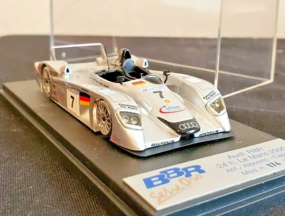 1:43 BBR Audi R8R 2000 24 Hours of LeMans Car#7 Alboreto Capello Abt ...