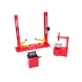 thumbnail image 1 of 1:43 Diorama Car Lifter Model Set, Garage Repair Scene Dynamic Balancing Machine Props, Workshop Tire Changer Tools Models, 1 of 23