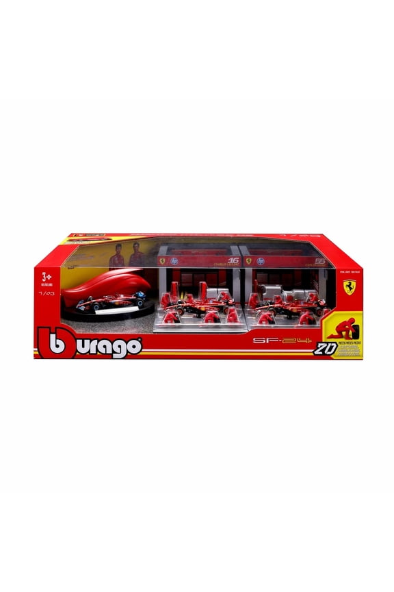 1:43 Formula 1 Deluxe Paddock Set - Ferrari