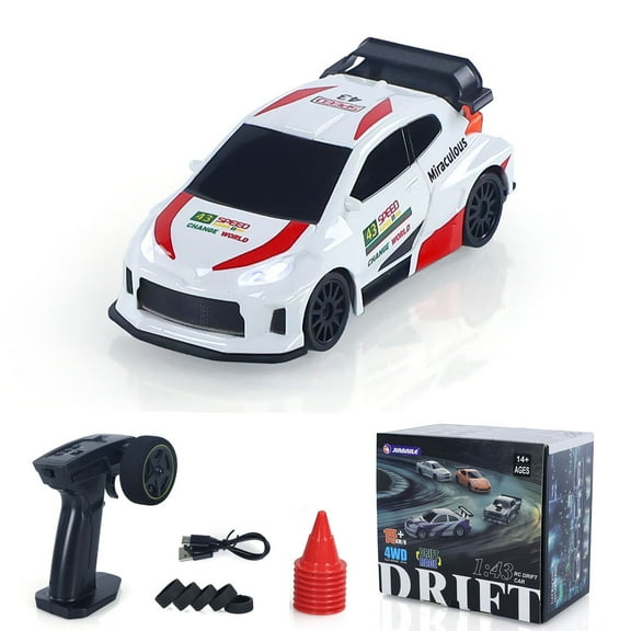 1/43 High Speed RC Racing Car Radio Controlled Drift Vehicle 4WD RTR Mini Model Toy 2.4G Radio Battery Gifts for Children
