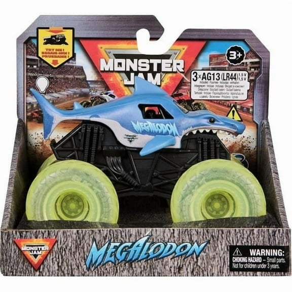 1:43 Light-Up Wheels Truck – Megalodon Die-Cast Vehicle