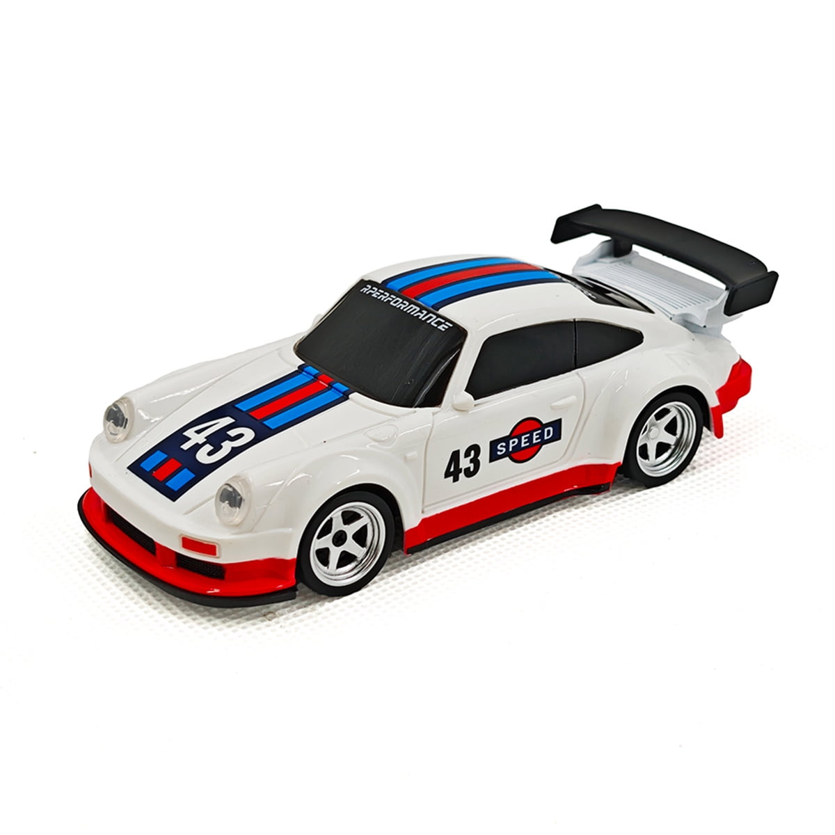 1/43  Mini Electric RC Drift Racing Car Model, 2.4G 15 KM/H Full-Proportional Sport Car with LED Lights (RTR Version)