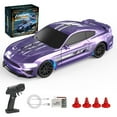 thumbnail image 1 of 1/43 Mini RC Drift Racing Car, 2.4GHz Full-Proportional 4WD Electric Drift Toy with LED Lights, 15 KM/H Speed, USB Charging – Indoor Desk Racing Fun for Teens & Adults-RTR Version, 1 of 9