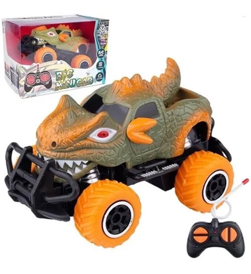 1：43 Novelty Dinosaur Remote Control Cart - Christmas Birthday gift for children aged 3-12