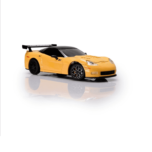 1/43 RC Racing Car With FPV Camera Mobile APP Control Remote Control Drift Sports Car Model With LED Lights Proportional Steering For Adults Hobbyists -MC011 Yellow