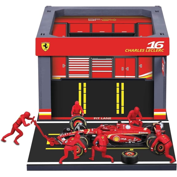 Bburago 1:43 2024 Ferrari SF-24 Pit Pass, Leclerc #16