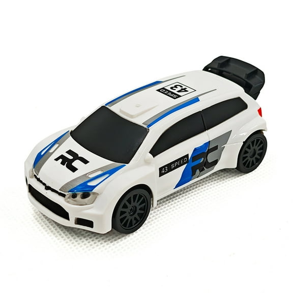 1/43 Scale 2.4G Full-Proportional RC Drift Car 4WD High-Speed Racing with LED Lights, 15KM/H, Ready-to-Run RTR Package, Perfect Indoor/Outdoor Model Gift for Adults