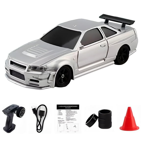 1:43 Scale Mini 4WD Drift RC Car High Speed Professional Racing Vehicle,Wireless Remote Control Toy for Boys, Kids Gift Race Car