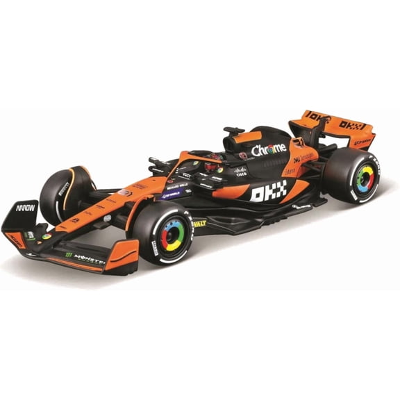 Bburago 1:43 2024 Race McLaren MCL38 with Helmet, Piastri #81