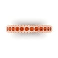 thumbnail image 1 of 1.44 ctw Wedding Band for Women - 14K Rose Gold Simulated Red Diamond Stackable Eternity Ring, 1 of 6