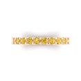 thumbnail image 1 of 1.44 ctw Wedding Band for Women - 14K Rose Gold Simulated Yellow Diamond Stackable Eternity Ring, 1 of 6