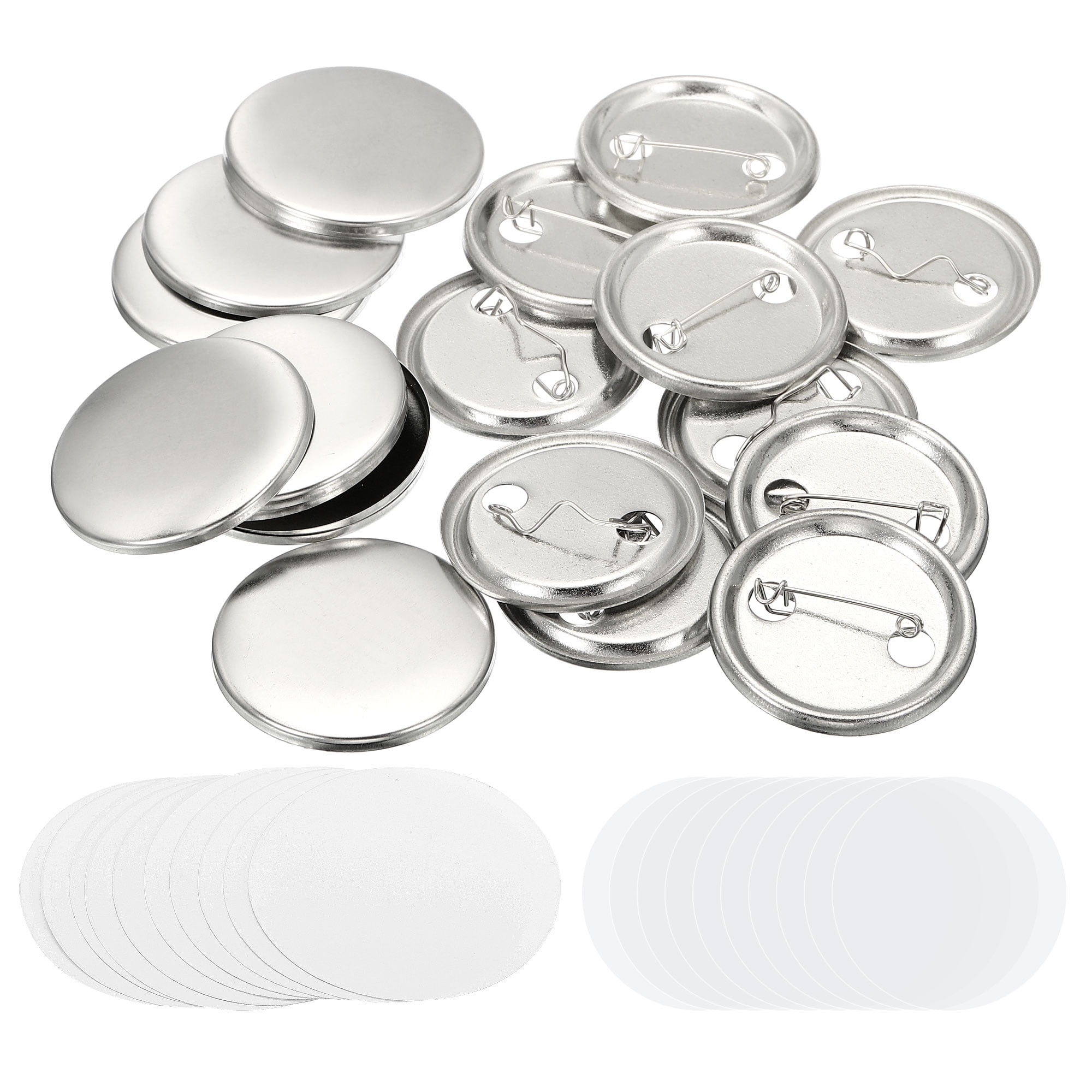 Button Supply 1.44inch Blank Button Making Supplies,50Pcs Badge Parts for Button ...