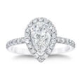 thumbnail image 1 of 1.45 CT Pear & Round Halo Diamond Engagement Ring, Size 6.5, 1 of 1