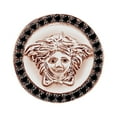 thumbnail image 1 of AFFY 1.45 Carat Round Black Natural Diamond Men's Anniversary Medusa Ring 14k Rose Gold Over Sterling Silver Ring Size-10.5, 1 of 1