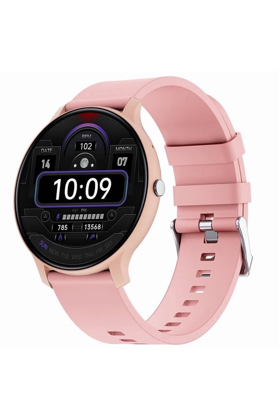 1.46" Round Display Smart Watch, BT Calling Waterproof Heart Rate Sleep Monitor Fitness Watch