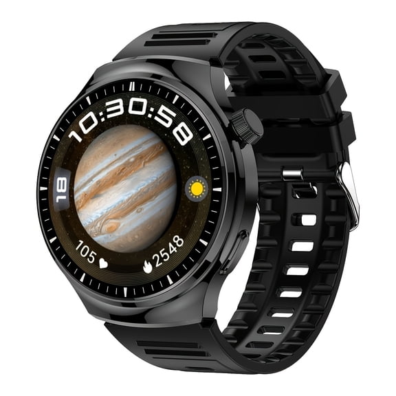 1.46" Smartwatch with Wireless Calling, Wireless Charging, Fitness Tracker, 100+ Sports Modes, Calculator for Android iPhone