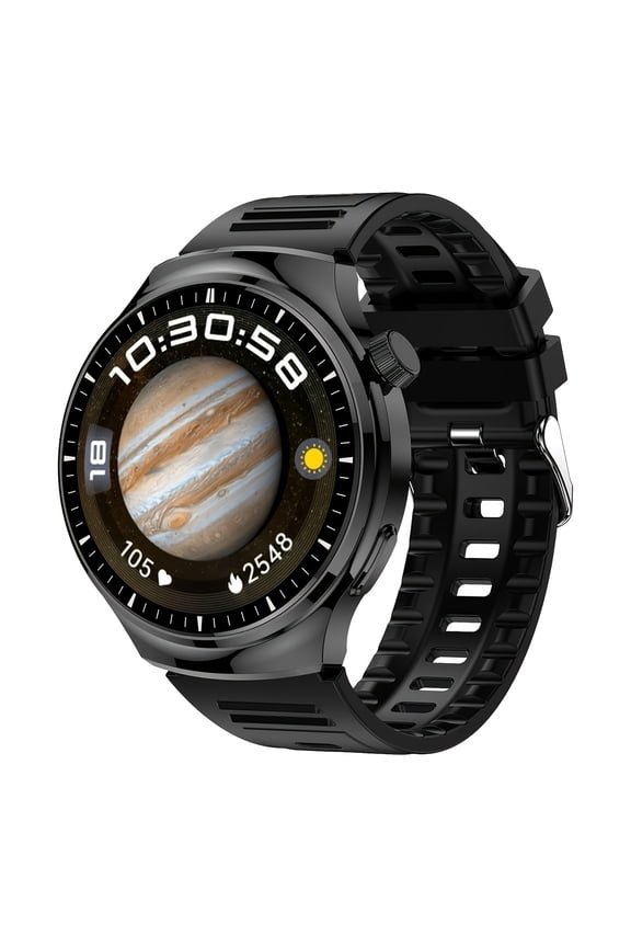 1.46" Smartwatch with Wireless Calling, Wireless Charging, Fitness Tracker, 100+ Sports Modes, Calculator for Android iPhone