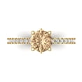 thumbnail image 1 of Clara Pucci 14K Yellow Gold 1.47ct YellowMoissanite Solitaire with Accents, 1 of 8