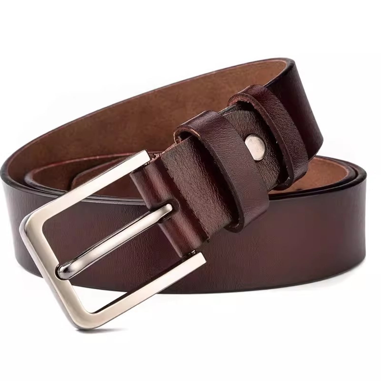 1.47in Wide Extra Long Mens Oblong Perforated Belts Mens Leather Belt for Men Free Cut to Fit Up to 60 inches