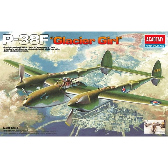 Academy Hobby P-38F Glacier Girl (WWII) New