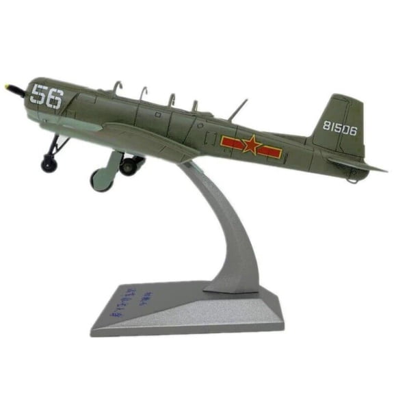 1:48 Alloy Nanchang CJ6/PT-6 Training Aircraft Model Simulation Aviation Science Exhibition