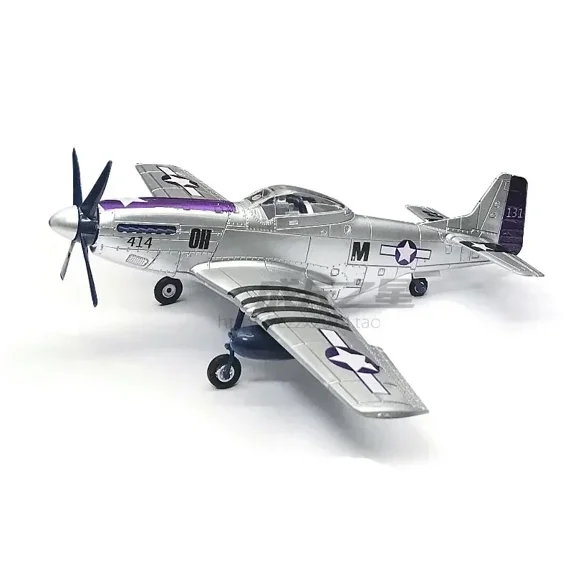 1/48 P-51D Fighter 4D Assemble Model American WWII P51 Airplane Glue-6 Color Separation Quick Imposition Toy