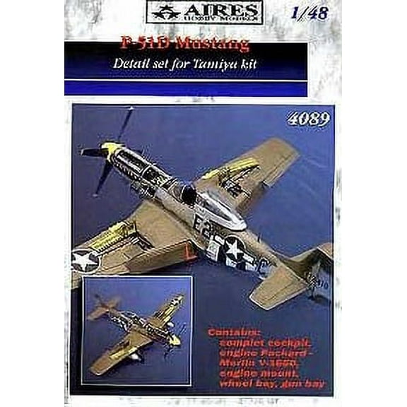 1/48 P51D Detail Set w/Packard-Merlin V1650 Engine For TAM