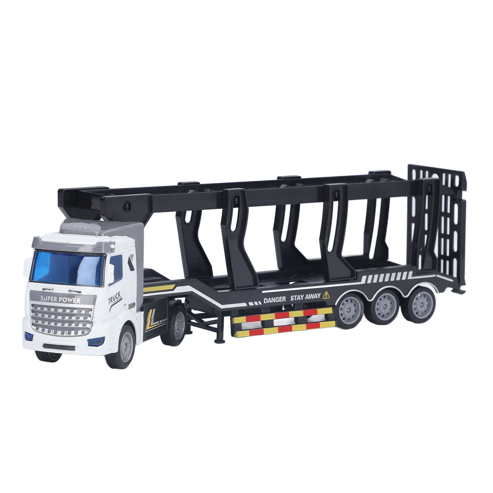 1:48 Pull Back Container Truck Toy Semi Trailer Heavy Truck ABS ...